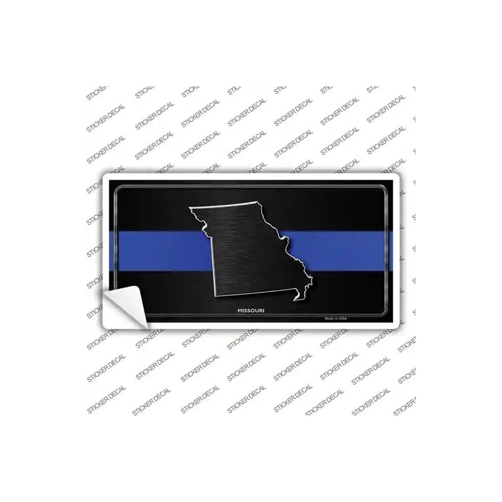 Smart Blonde Lp-8907S-Xl Missouri Thin Line Novelty Sticker Decal - Extra Large Blue 792636420368
