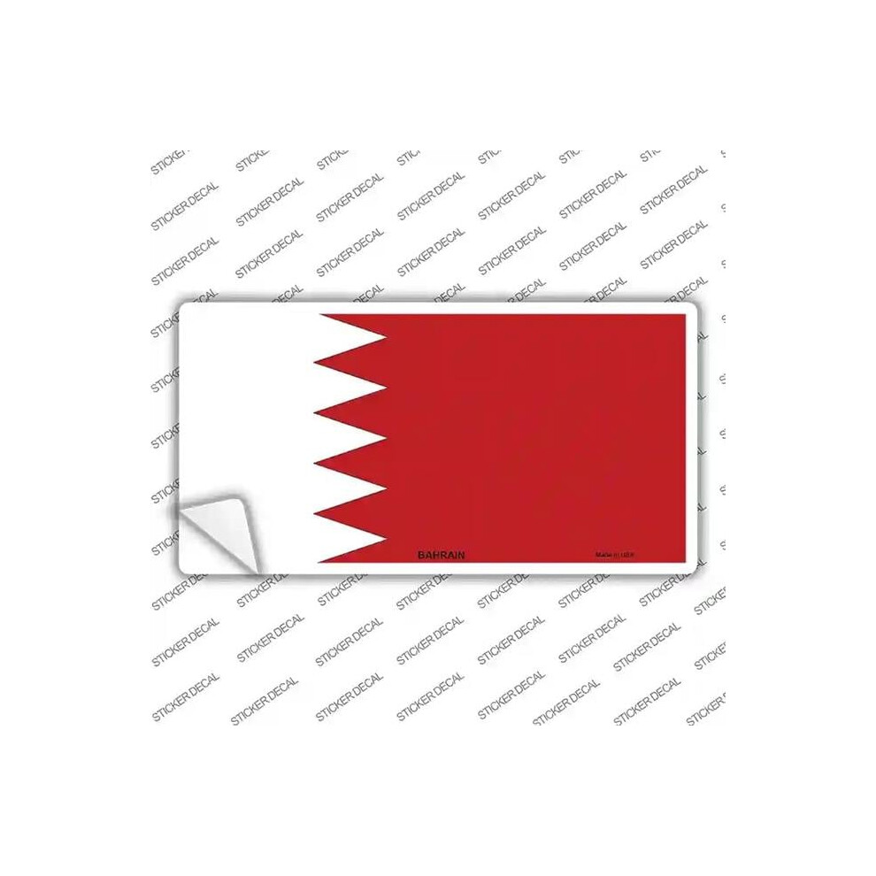 Smart Blonde Lp-3968S-L Bahrain Flag Novelty Sticker Decal - Large 792636416644
