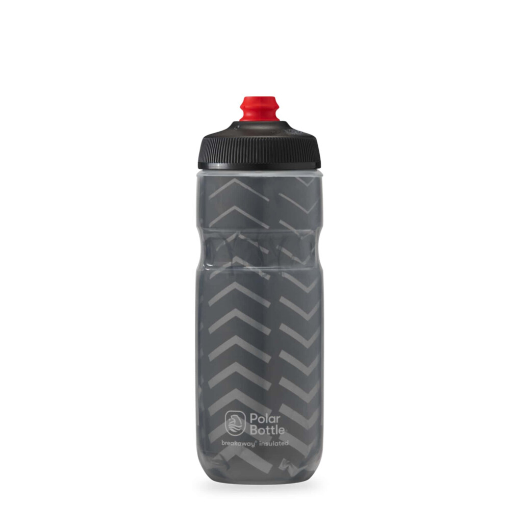 Polar Bottle Breakaway Insulated Water Bottle - BPA Free  Cycling & Sports Squeeze Bottle Bolt - Charcoal & Silver  20 oz
