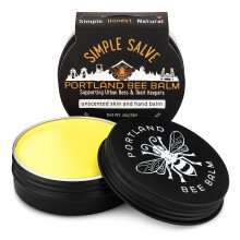 Portland Bee Balm Bálsamo Simples Natural Feito à Mão Hidratante de Mãos à Base de Cera de Abelha
