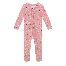Posh Peanut Baby Girl Pyjamas Soft Papook Bambu One Piece Rompers nyfdda spdbarn Toddler Footed Sleepers PJs med 2-vgs blixtls med andningsba