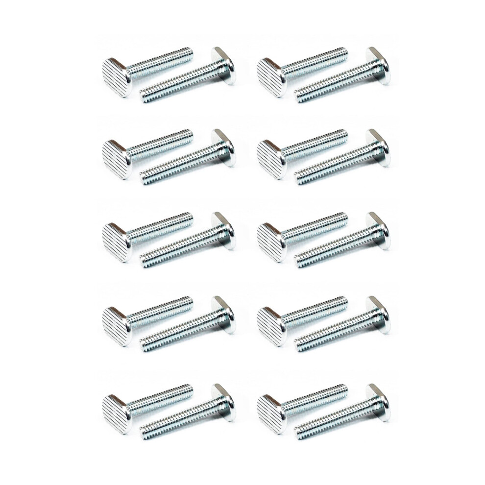 POWERTEC QTB1008 T-Slot Bolts 1/4?-20 Thread Size T-Bolt 1.5 Inch Long - 20 Pack-image-OPC-PFPGD2G-NEW