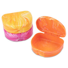 Practicon Marble Retainer Cases Ortodontisk Aligner Case Munskyddshllare (3-pack) (Solnedgng)