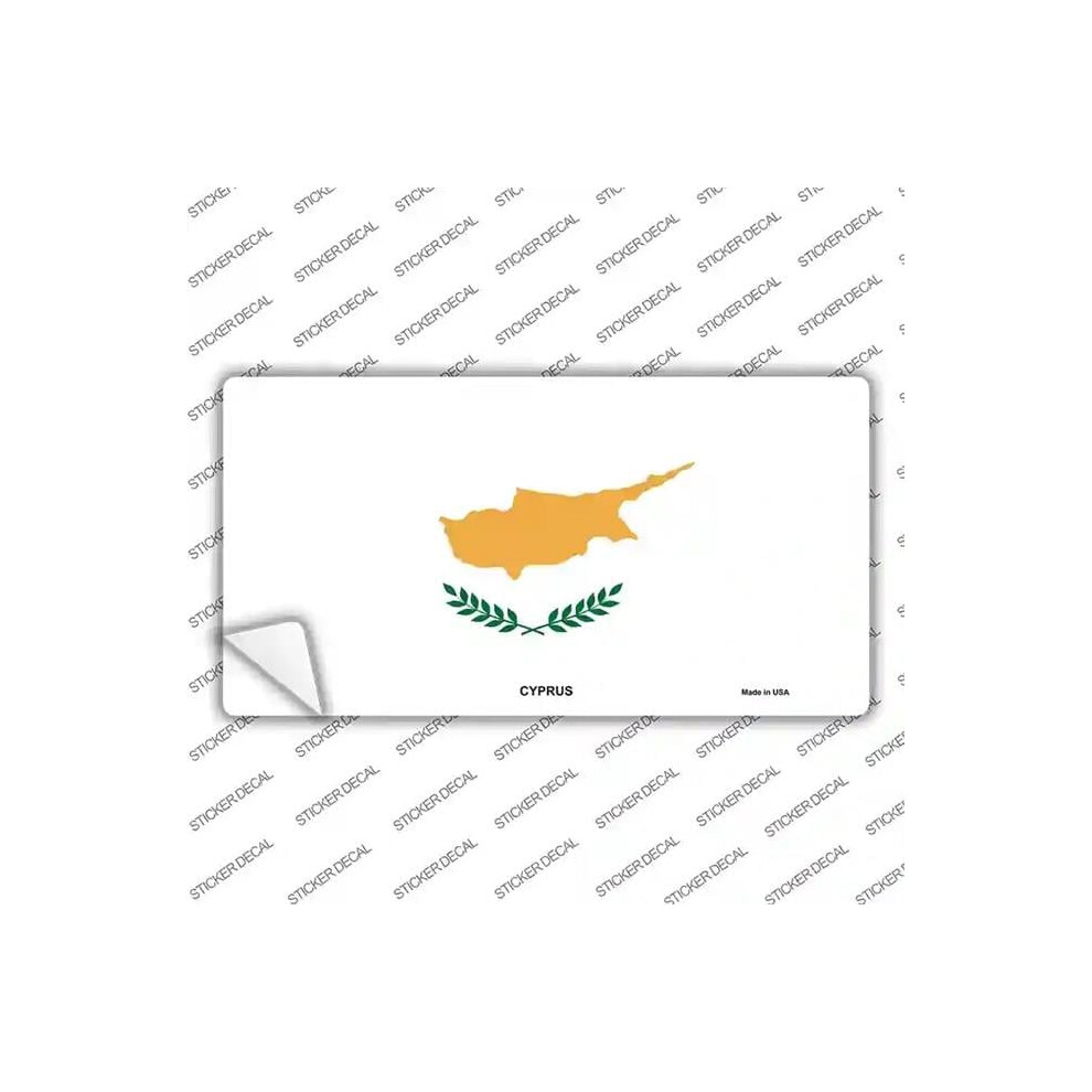 Smart Blonde Lp-4002S-Xl Cyprus Flag Novelty Sticker Decal - Extra Large 792636415104