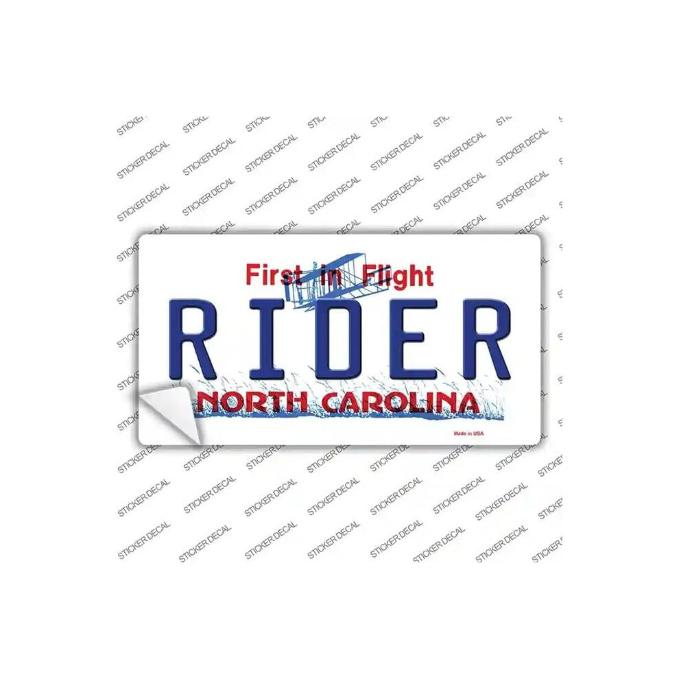 Smart Blonde Lp-6500S-L Rider North Carolina Novelty Sticker Decal - Large 792636419584