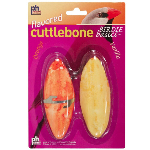 Prevue Birdie Basics Flavored Cuttlebone Orange og Vanilla Small 4 """" Long