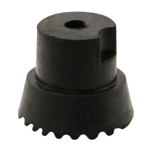 Prime-line MP4557 D?rholder Tip 1 in. x 3/4 in. Gummi sort inkluderer fastg?relsesmidler (10 pakke)