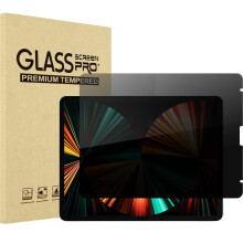 ProCase iPad Pro 12.9 4-vägs sekretessskydd 2022 2021 2020 2018, 360 graders anti-spion härdat glas