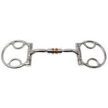 Professional Equine Horse 4,5"" Mouth Comfort Snaffle Gag Bit ja kuparirullat 35625A