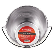 Baldes de ao inoxidvel para servios pesados ????ProSelect - Baldes durveis ????para canis e fazendas - 8"""" 6 quartos
