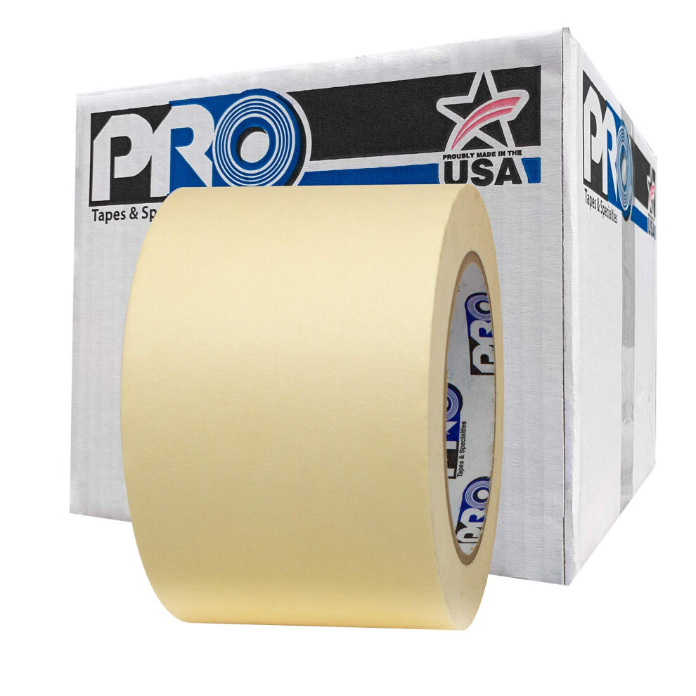 Protapes Pro 795 Crepe Paper General Purpose Masking Tape 60 Yds Length X 3 Width Tan Pack Of 16 840178006318