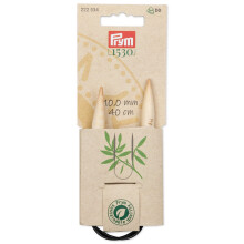 Prym 16"""" rund bambus 10 mm strikkepinde Naturlig