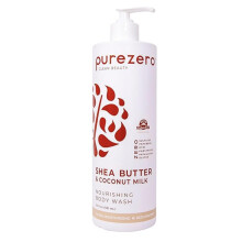 Purezero Gel de Banho de Manteiga de Karité & Leite de Coco - 20oz Hidrata e Deixa a Pele Fresca