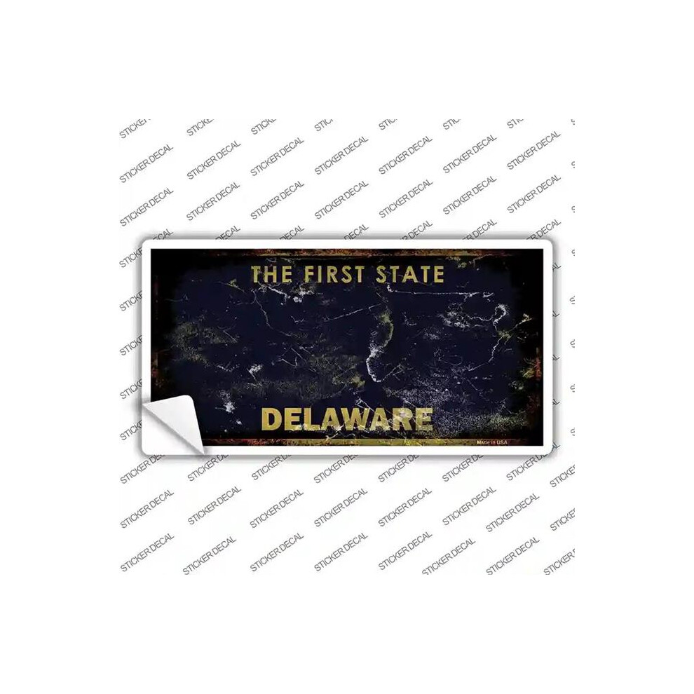 Smart Blonde Lp-8125S-Xl Delaware State Rusty Novelty Sticker Decal - Extra Large 792636421877