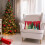 QIANHED Almofada Vermelha de Natal, 12X20 Polegadas, Árvore Colorida de Natal e Flocos de Neve 3