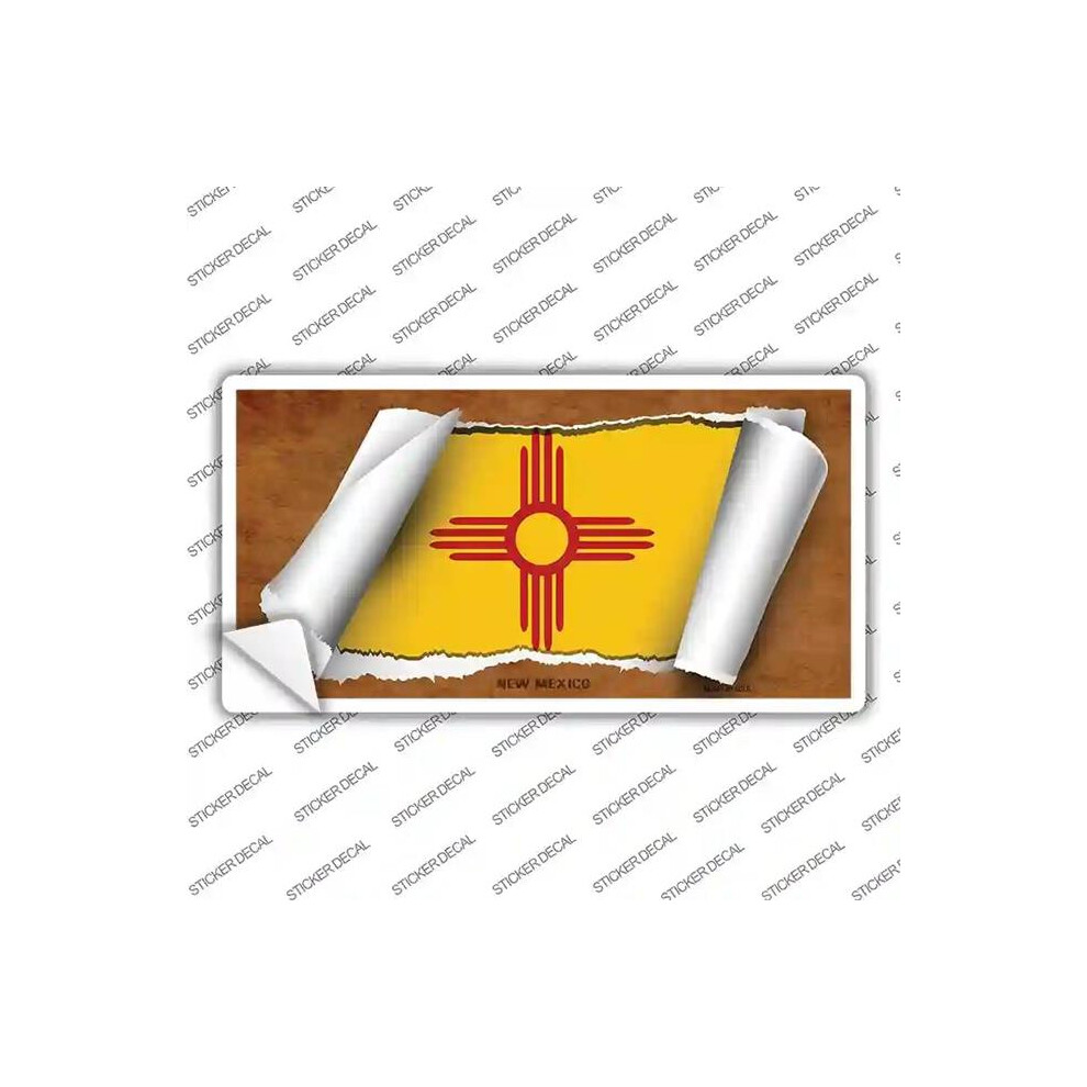 Smart Blonde Lp-9037S-L Mexico Flag Scroll Novelty Sticker Decal - Large 792636419997