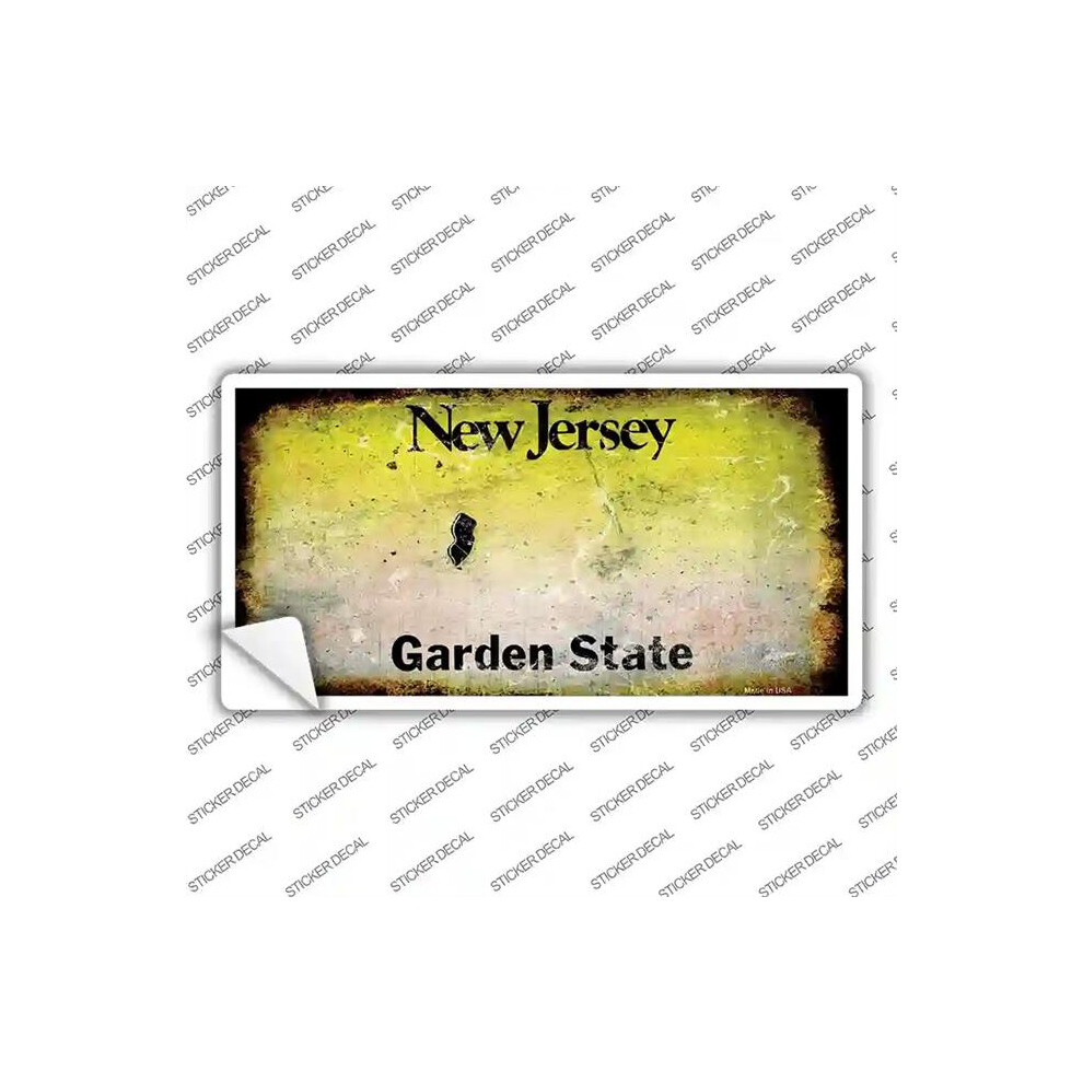 Smart Blonde Lp-8147S-Xl Jersey State Rusty Novelty Sticker Decal - Extra Large 792636421945