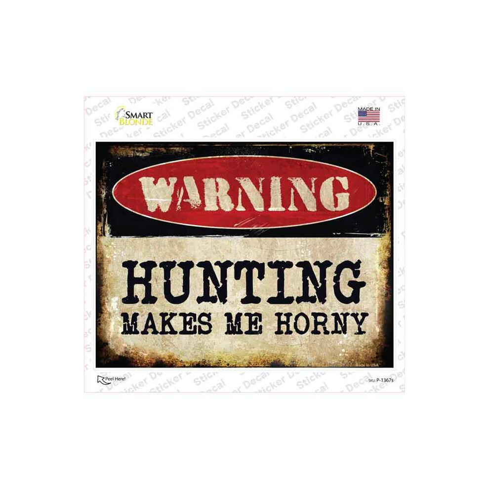 Smart Blonde P-1367S-M Hunting Novelty Rectangle Sticker Decal - Medium 792636423567