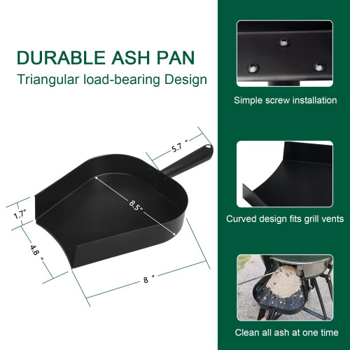 Quantfire Εργαλεία Αφαίρεσης Στάχτης BBQ για Big Green Egg, Καθαριστικά Kamado 2