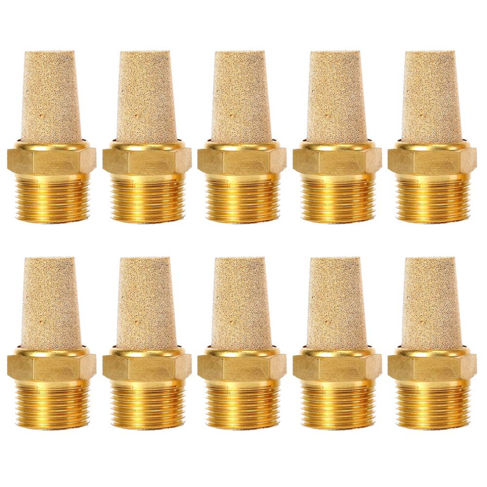 Silencieux D' Chappement Pneumatiques Quickun Air, Filetage M Le 1/8"""""""" En Bronze Fritt (Lot De 10)-image