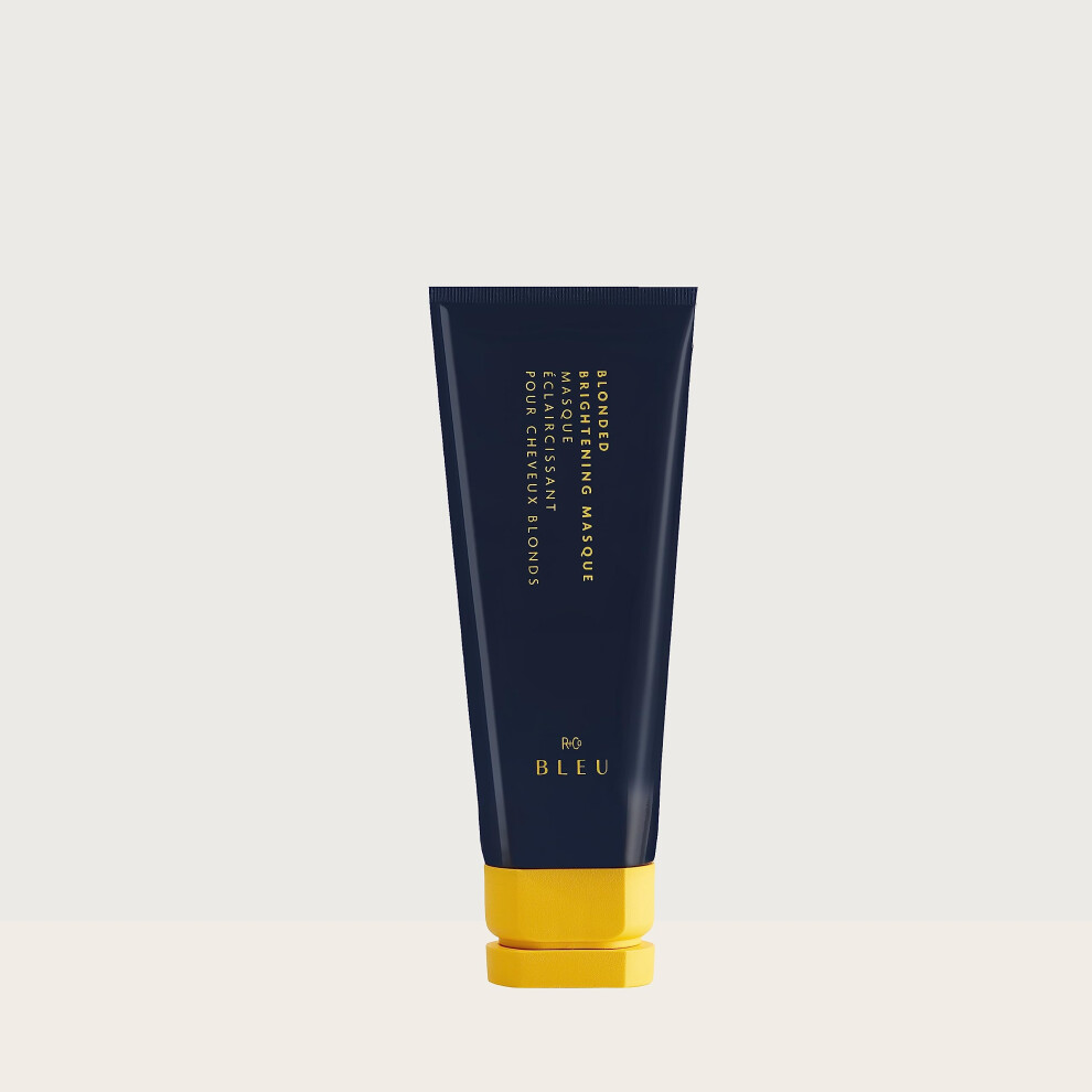 R+Co Bleu Blonded Brightening Masque | Buildable Toning Gentle Repair + Ultra Hydration | Vegan Sustainable + Cruelty-Free | 5 Oz