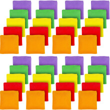 RAIHOMKIT Outdoor Games 40-pack mini-zitzakken voor het gooien van nylon zitzakken voor het cornhole-spel Bean Bag Toss Carnival Toy Kleurrijke cornho