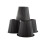 Range Kleen WWK0562 Espaadores pretos embaixo da cama, pacote com 4, elevador de 5,5 polegadas 1