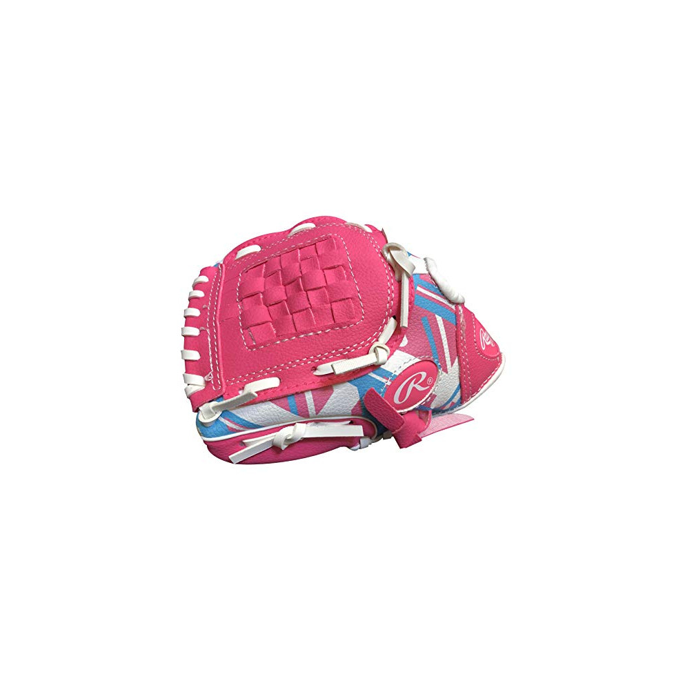 Rawlings Remix Series Jeugd Tball/Honkbalhandschoen Linkshandig Roze/Blauw/Wit 9 Inch (Leeftijd 3-5 Jaar) (AMAREM91P-0/6)-image
