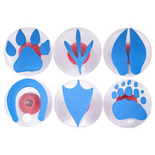 READY 2 LEARN Giant Stampers - Paw Prints - Set of 6 - Easy to Hold Foam Stamps for Kids - Arts and Crafts Stamps for Displays  Posters  Signs and DIY