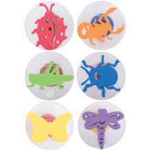 Ready 2 Learn Giant Stampers - Insetos - Conjunto 1 - Conjunto de 6 - Salimes de espuma f ceis de reter para crian as - selos de artesanato para