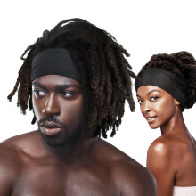 Red by Kiss Dreadlock Band Premium Silky Spandex Lightweight & Stretchable Extra-Wide for Comprehensive Coverage Hair Protection for Active L