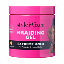 Gel de trenzado Red by Kiss, fijador de sujeción extrema para trenzas y trenzas de maíz, hidratante