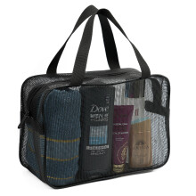 Saco de Rede para Banho REDSINDA para Viagem Camping (Preto Grande)