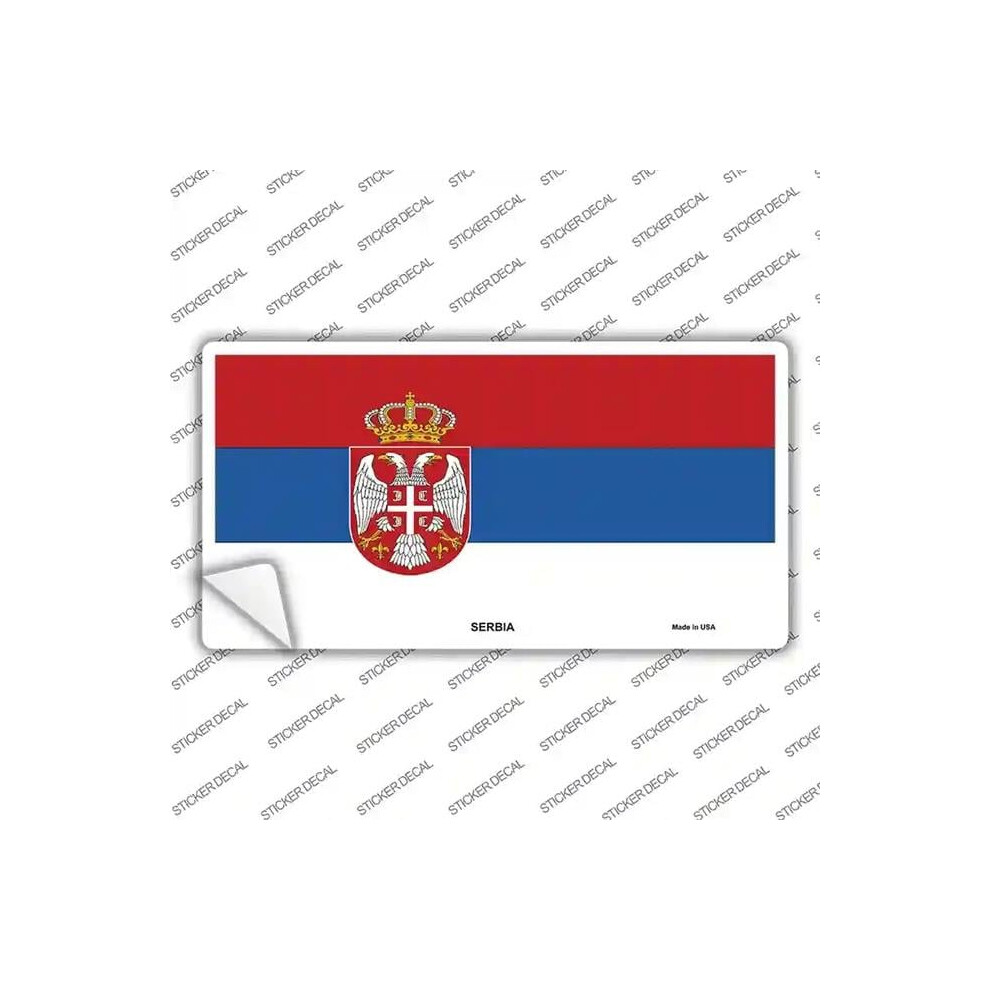 Smart Blonde Lp-3947S-Xl Serbia Eagle Flag Novelty Sticker Decal - Extra Large 792636416552