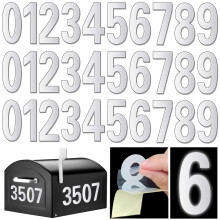 Reflective Mailbox Numbers Sticker - Vinyl Waterproof Numbers for Mailbox for Outside 30Pcs Large 3 Inch Self Adhesive Number for Mailbox Door garba