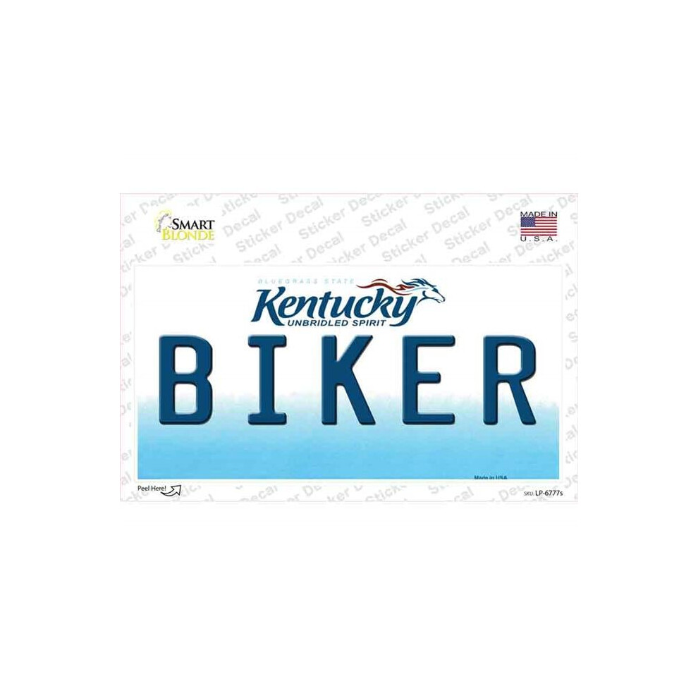 Smart Blonde Lp-6777S-M Biker Kentucky Novelty Sticker Decal - Medium 792636418235