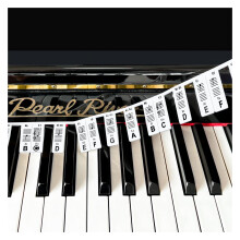 Etichette rimovibili per note di tastiera di pianoforte, adesivi in silicone per note di pianoforte, guida per principianti, etichette riutilizza