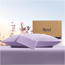 REST Evercool+ Cooling Pillow Cases Standard - 2 Pillowcase for Sensitive Skin Silver Infused Fabric for Hygienic Sleep Silky Smooth for Curly Hair