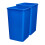 Rev-A-Shelf Polymer Replacement 27 Quart Trash Bin Recycle Waste Garbage Container for Kitchen Cabinet Pullouts  Blue  2 Pack  RV-1024-22-2 1