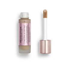 Revolution Beauty Conceal & Define Foundation Pln kryt Dlouhotrvajc matn povrch Vegansk a krut F10 Stredn tny pleti 0,8 Fl.Oz.