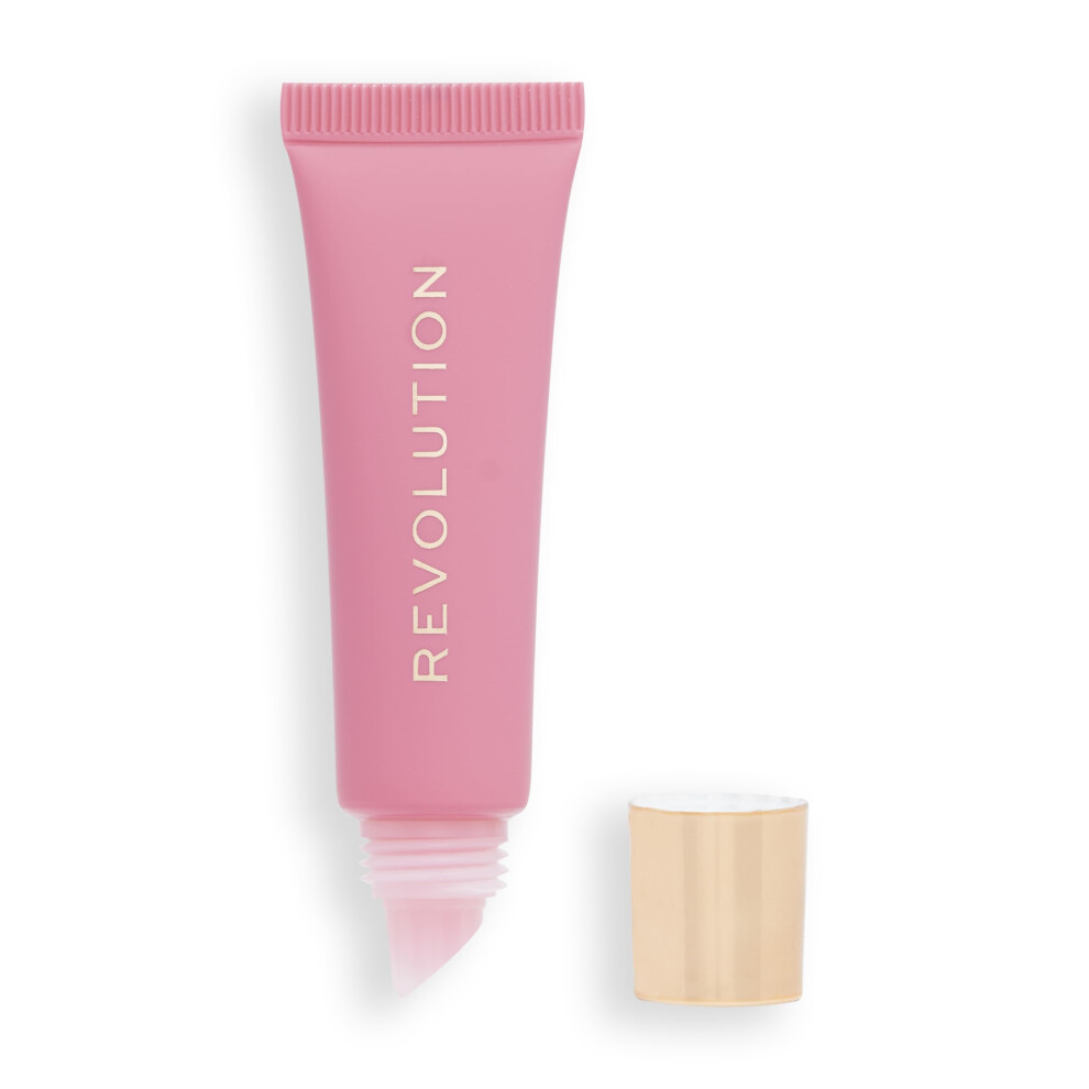 Revolution Beauty  Juicy Peptide Lip Balm  Hydrating & Plumping Lip Balm with Sheer Color  Infused with Vitamin E & Peptides  Pink Strawberry  0.27 Fl