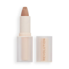 Revolution Beauty, Lip Allure Barra de Labios Satinada, Alta Pigmentación y Resistente a Manchas, Nude Lover