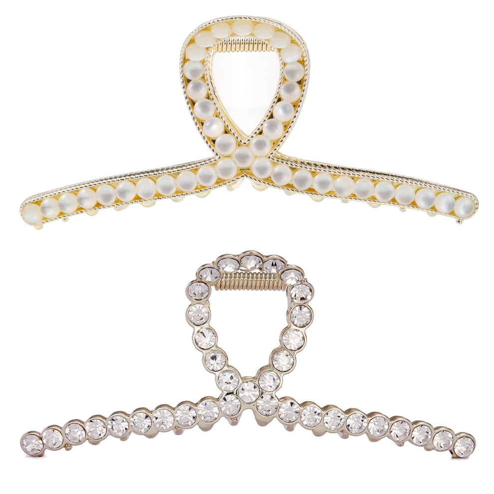 S Clat De Cheveux Non Glissant Pour Les Cheveux Longs Pais Accessoires De Fte De Mariage Lgant Dcorations De Barrettes De Cheveux Pour Dames-image