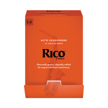 DAddario Woodwinds Rico Saxophone Reeds Alto Sax RJA0130-B50 Strength 3.0 50-Pack