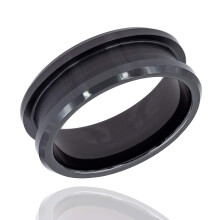 Nucleo per anello per la creazione di gioielli con intarsi (ceramica nera 8 mm 5,5)