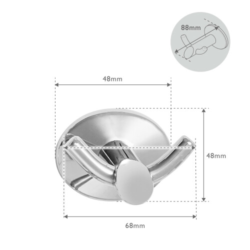 Robert Welch Robert Welch Oblique Double Robe Hook 2