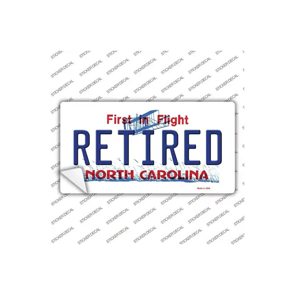 Smart Blonde Lp-6480S-L Retired North Carolina Novelty Sticker Decal - Large 792636417887