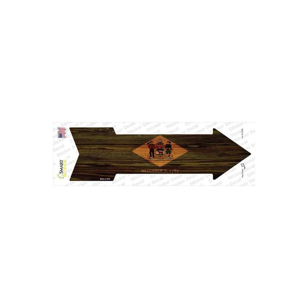 Smart Blonde A-529S-M Delaware State Flag Novelty Arrow Sticker Decal - Medium 792636431593