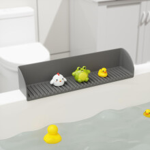 Roslim Splash Guard per vasca da bagno e lavandino - Guardia da bagno in silicone Scaffale da bagno Porta del vassoio vassoio Testa per la protezione