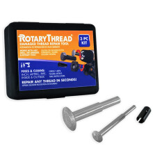Kits de reparacin de roscas rotativas: ms rpido y ms fcil de perseguir y limpiar roscas internas o externos, todo en un hilo universal, establec